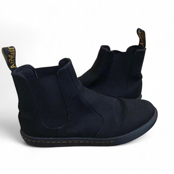 Dr. Martens Shoes - Dr Martens chelsea boots sneaker Makela black canvas US womens 9 Great Shape